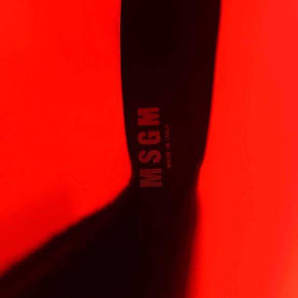 NEW 💥 MSGM Stivale DONNA Chunky Lug Boot Highlighter ORANGE Color Size EU 40 - Picture 7 of 11